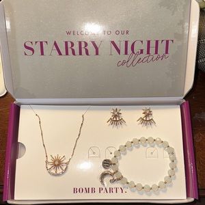 Bomb party glam box. Starry night